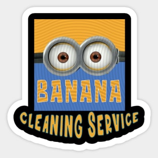 DESPICABLE MINION AMERICA CLEANING SERVICE Sticker